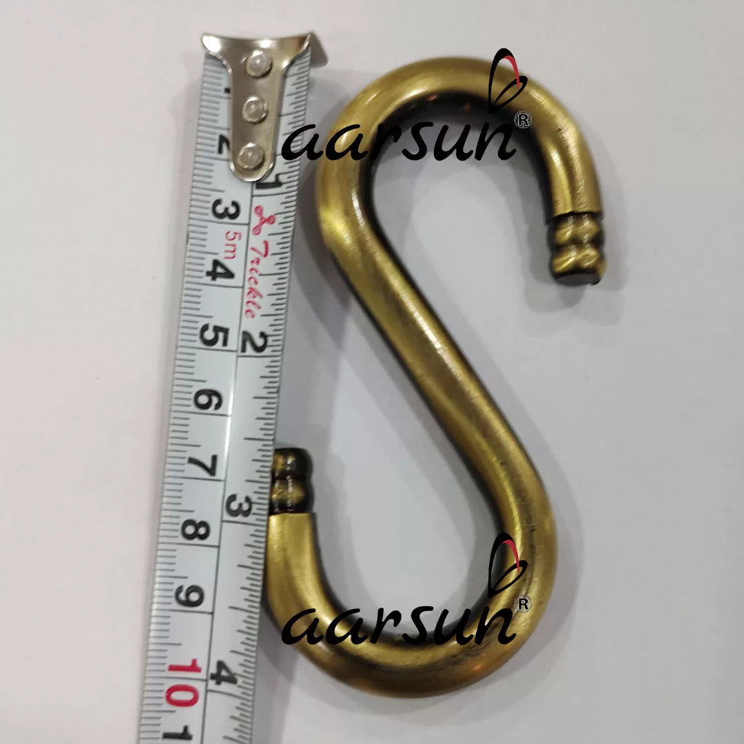 Jhula Hanging S hooks Set of 4 Antique