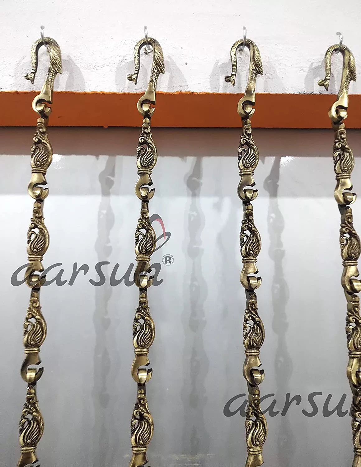 Most Decorative Peacock Design Brass Chain JCHAIN-0012