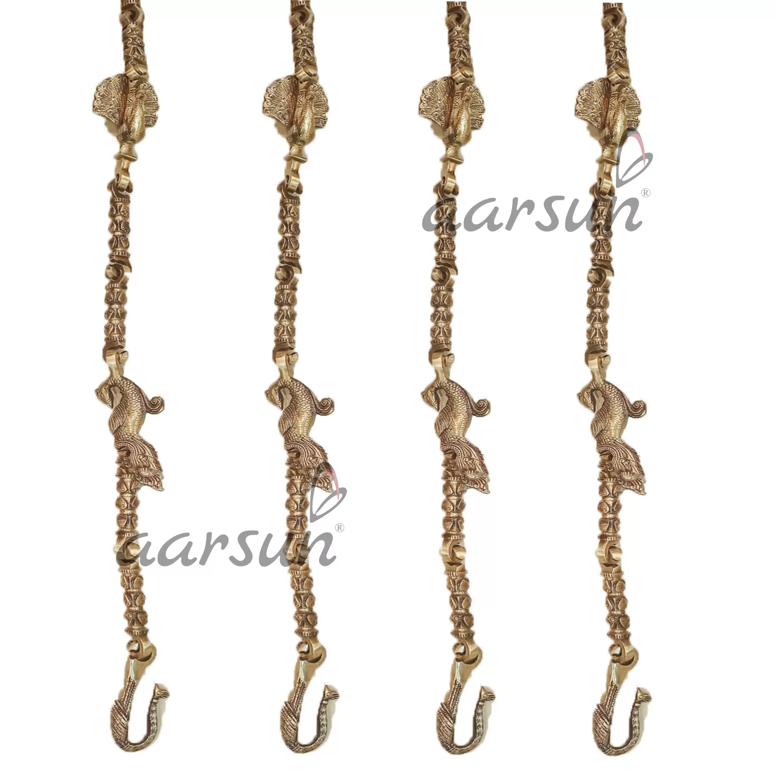 Elephant Horse Peacock Brass Swing Chain JCHAIN-0010