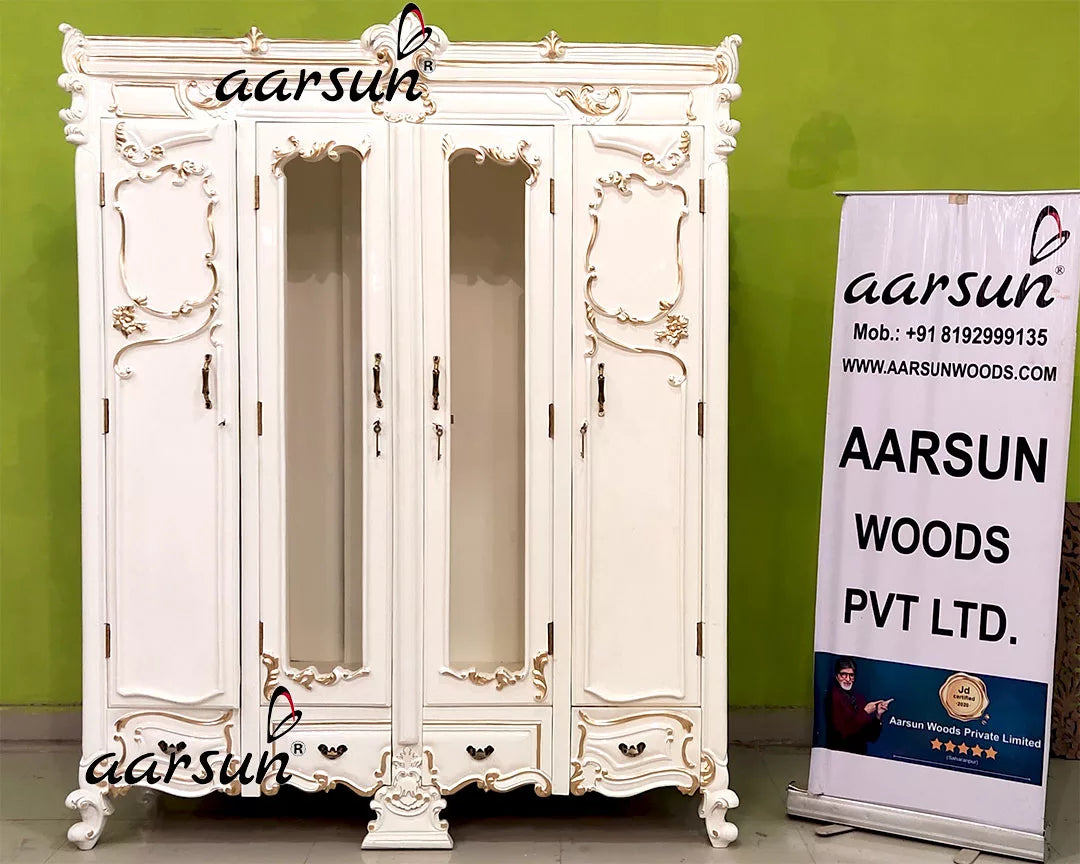 Off-White & Gold Touch Designer Wardrobe YT-605