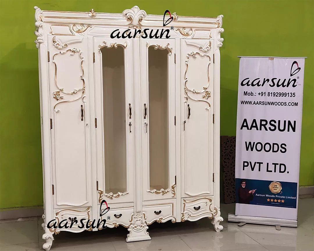 Off-White & Gold Touch Designer Wardrobe YT-605