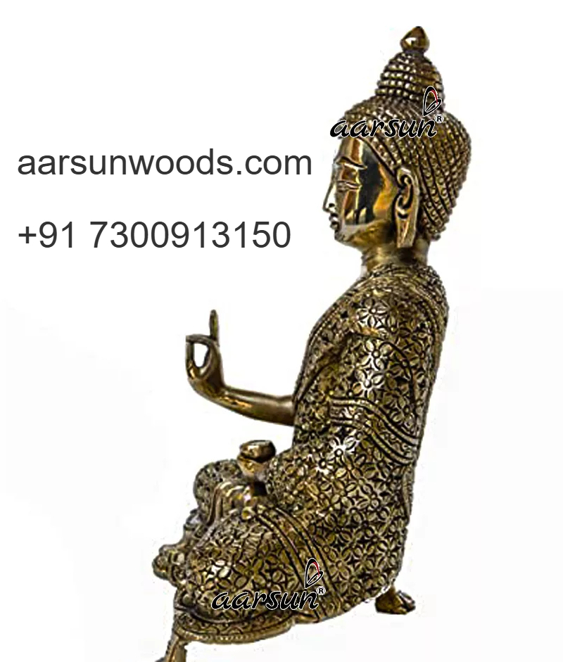 Antique Brass Buddha Sculpture  Peaceful Vibes at Home  2025