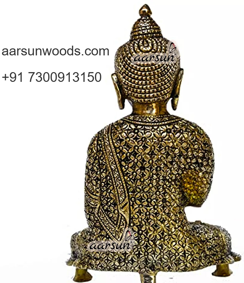 Antique Brass Buddha Sculpture  Peaceful Vibes at Home  2025