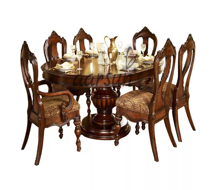 6 Seater Wooden Dining Furniture for home DNG-0033