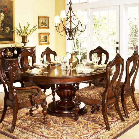 6 Seater Wooden Dining Furniture for home DNG-0033