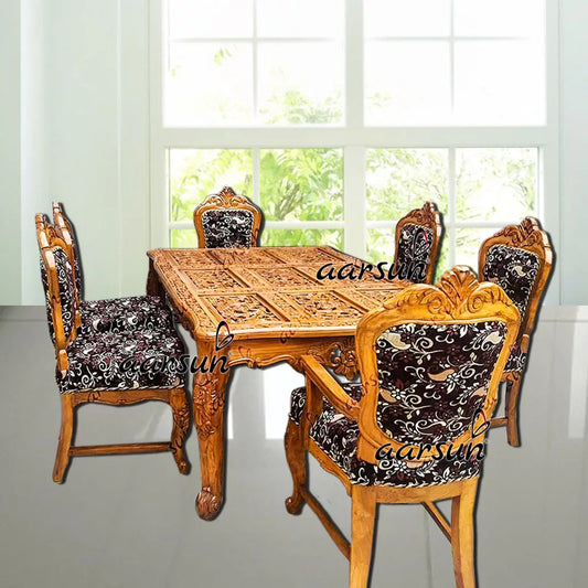 6 Seater Wooden Dining Set YT-138