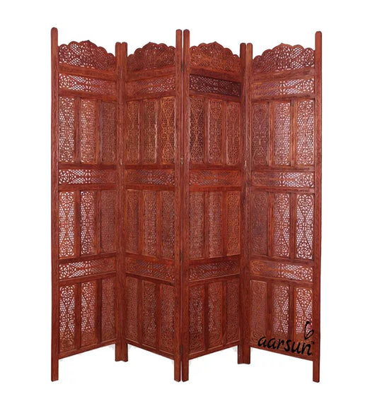 فاصل غرف أنيق كلاسيكي
(Fāṣil ḡuruf anīq klassīkī)

This translates roughly to "Elegant Classic Room Divider".  It avoids the less marketable "antique" and uses strong keywords for search.