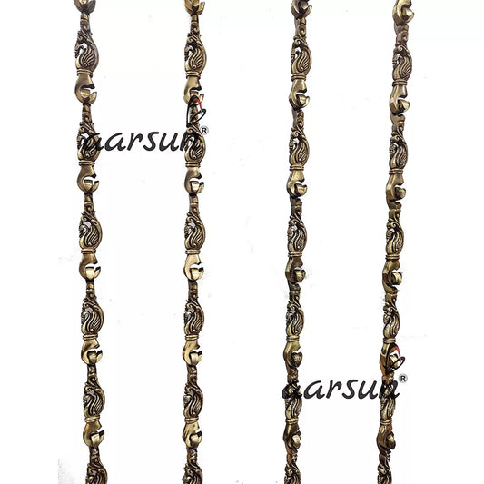 Most Decorative Peacock Design Brass Chain JCHAIN-0012