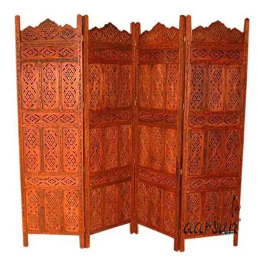 Carved Wood Room Divider RD-0119