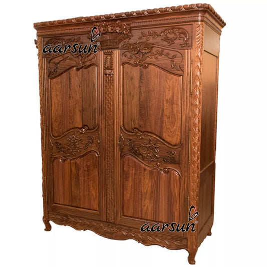 Traditional Solid Wood Wardrobe Closet