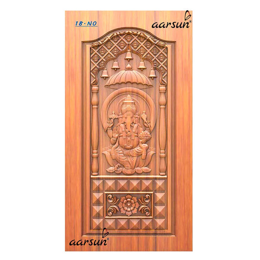 Unique Ganesh Ji Door Design