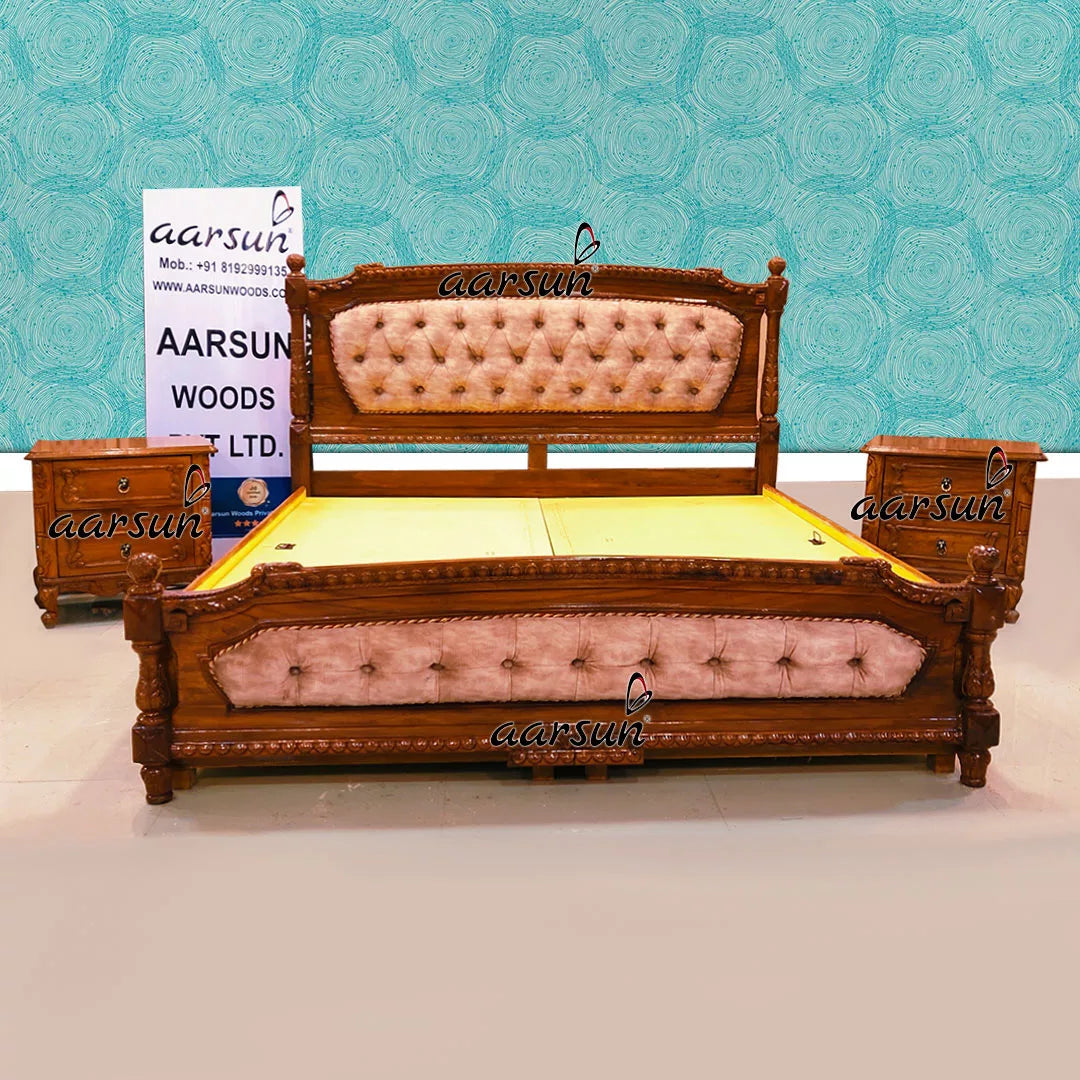 Elegant King Size Bed with Storage YT-404