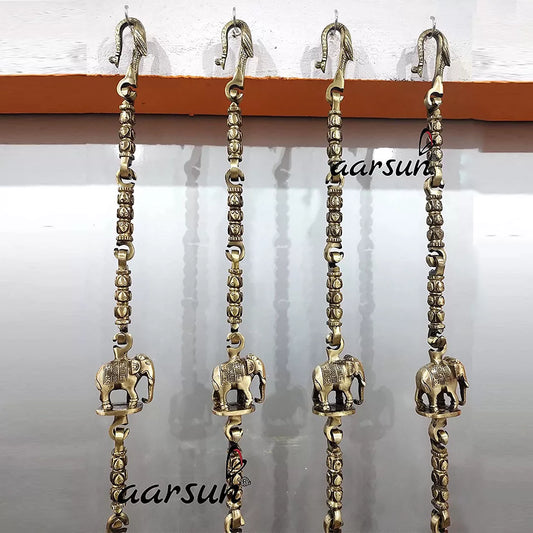 Elephant Horse Peacock Brass Swing Chain JCHAIN-0010