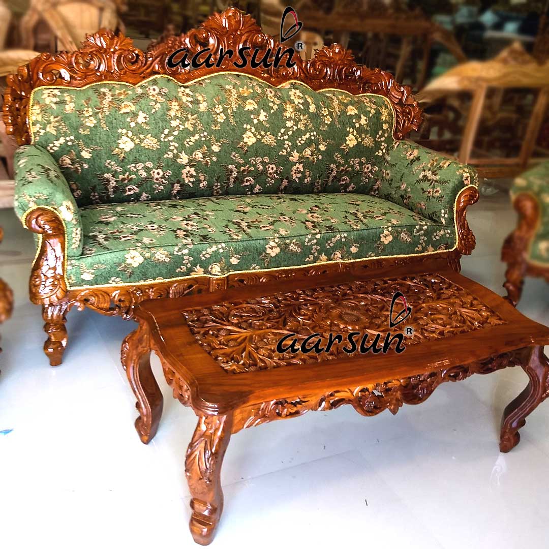 Hand-Carved 5 Seater Sofa Set YT-147