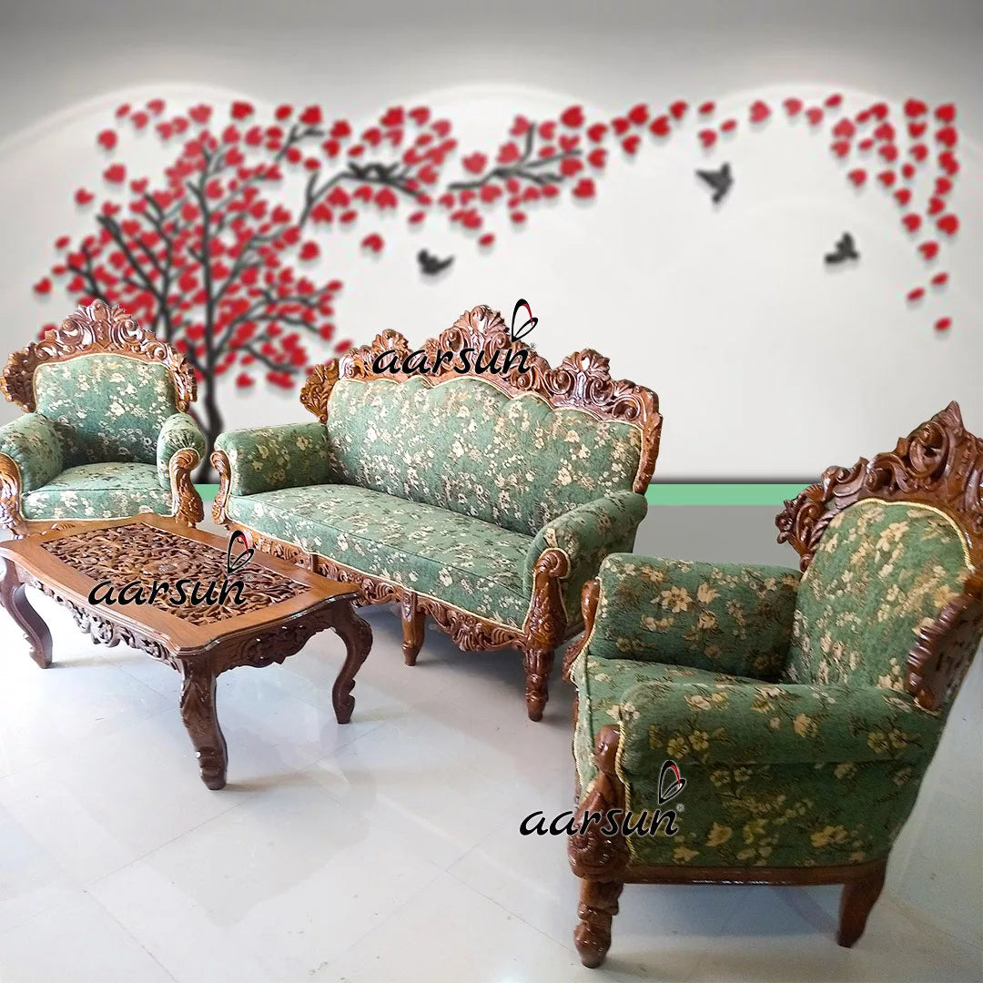 Hand-Carved 5 Seater Sofa Set YT-147