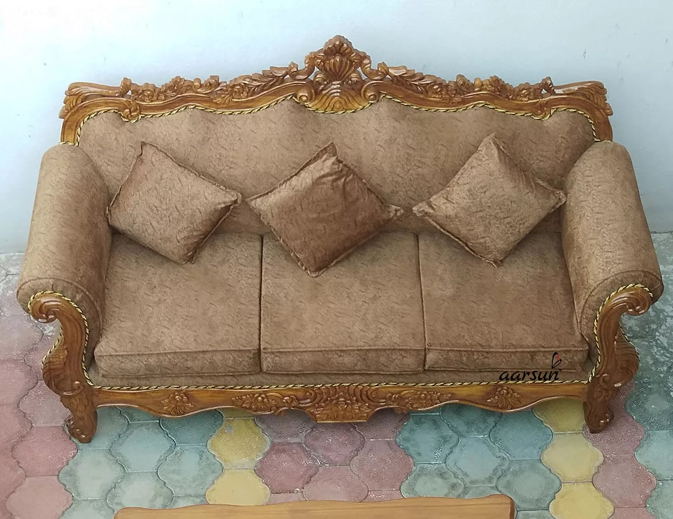 Hand Carved Wooden Sofa Set YT-82