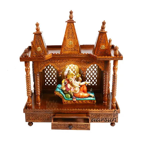 Sheesham wood Temple top design - 175