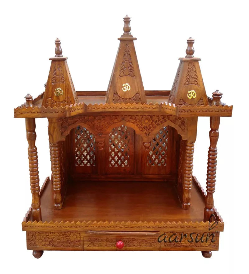 Sheesham wood Temple top design - 175