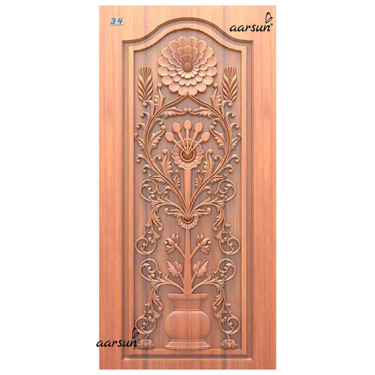 Artisan Handcrafted Bloomy Door Design