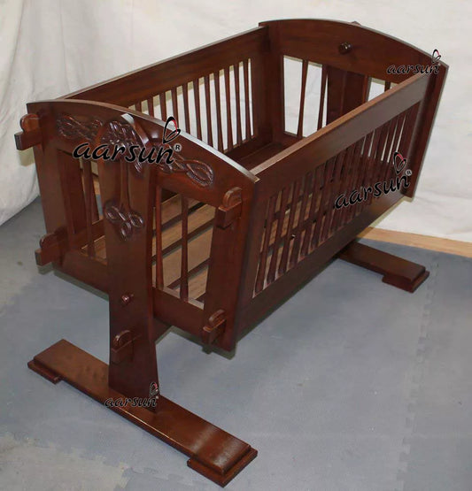 Wood Baby Swing Cradle Cot Design