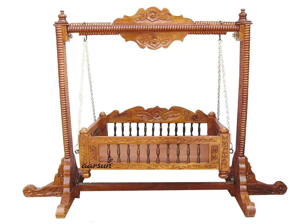 Handmade Wooden Cradle ( Palna) YT-10