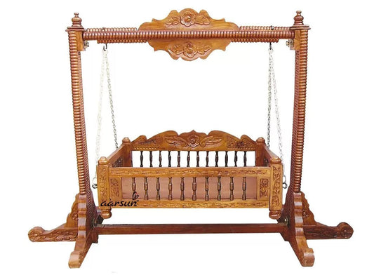 Handmade Wooden Cradle ( Palna) YT-10