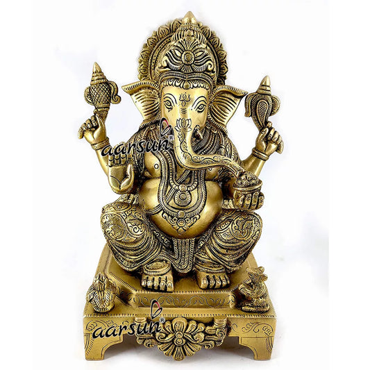 Lord Ganesha Brass Statue GS-008