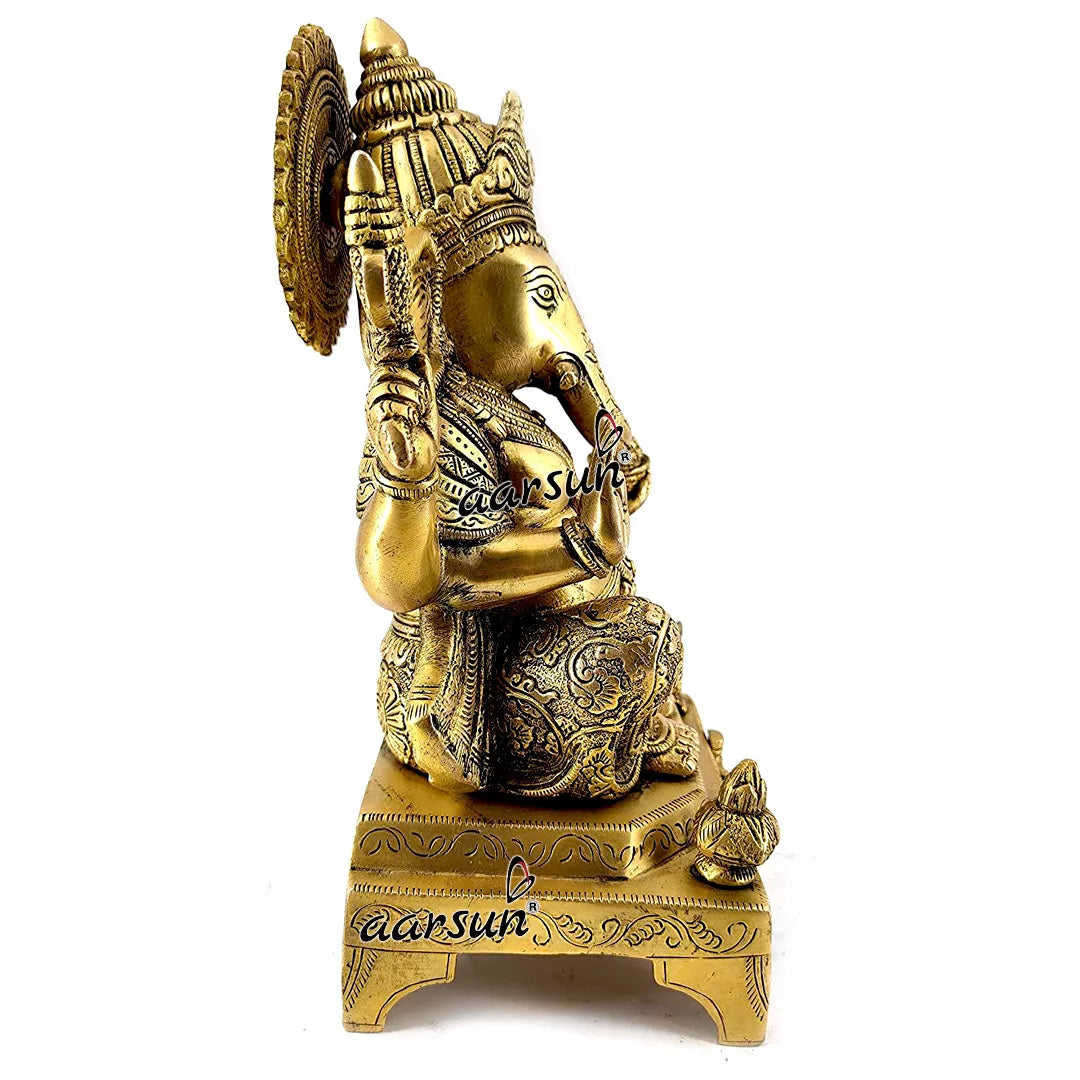 Lord Ganesha Brass Statue GS-008