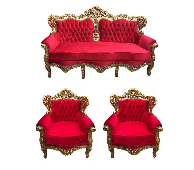 शाही लकड़ी का सोफा सेट - बेहतरीन क्वालिटी (Shahi Lakdi ka Sofa Set - Behatreen Quality)