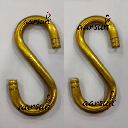 झूला के लिए S शेप ब्रास चेन वाला झूला हुक (S Shape Brass Chain Jhula Hooks)