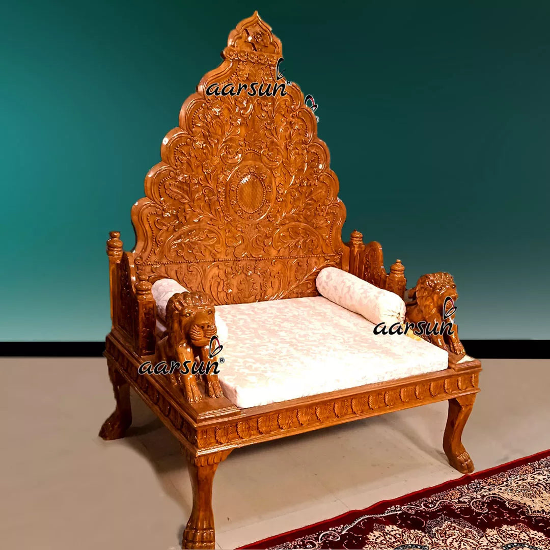 Authentic Teak Wood Guruji Chair