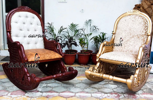 Traditional Teak Rocking Chair