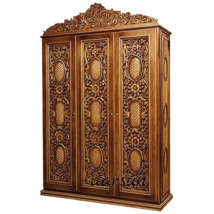 Luxury Wooden Wardrobe (ALM-0007) in 2025