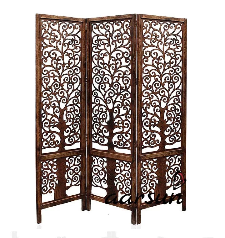 Tree Design 3 Panel Room Divider