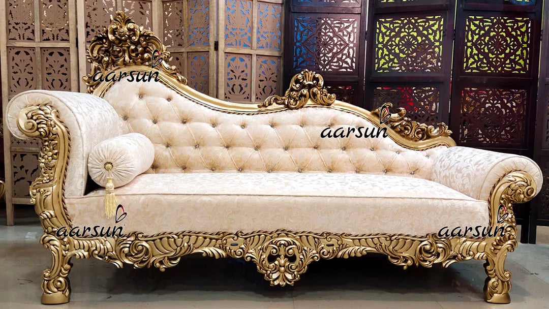 Ultra Luxurious Sofa Set in Antique Gold Double Carving Furniture YT-499