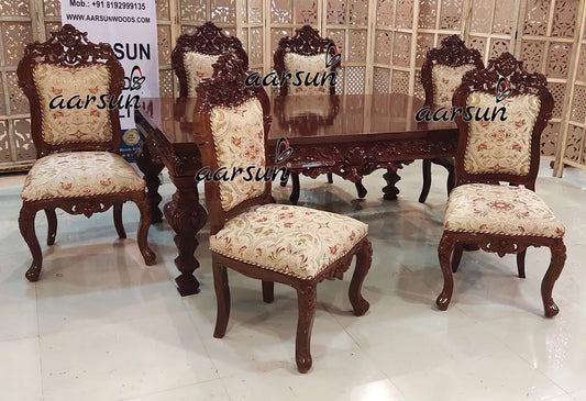 Unique Design 6 Seater Dining in Teak Wood YT-384