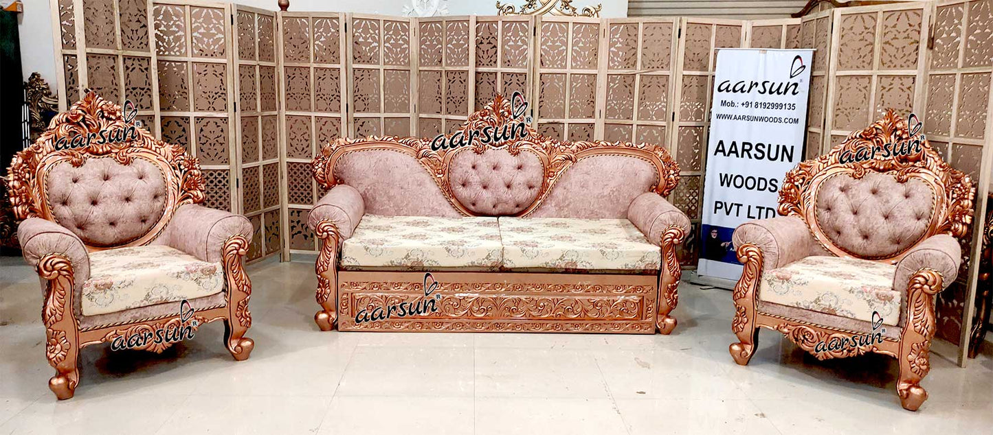 Unique Rose Gold Sofa Cum Bed