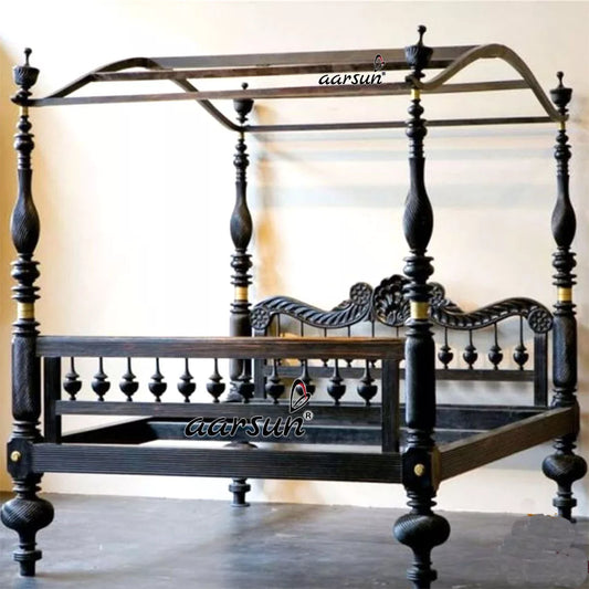 Vintage Style Four Poster Bed LUXBD-020