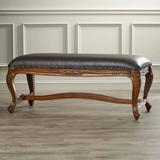 Wooden Accent Bench SETT-0014