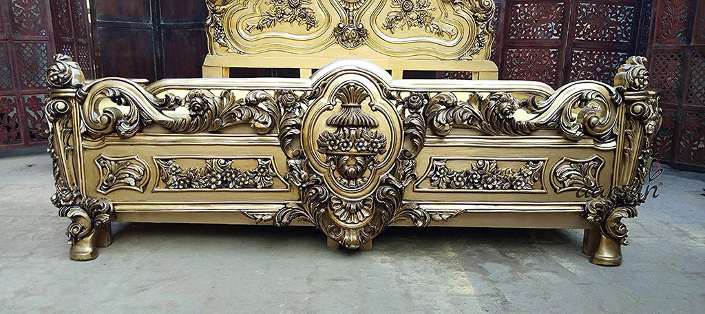 Vintage Maharaja Royal Wooden Bed Design