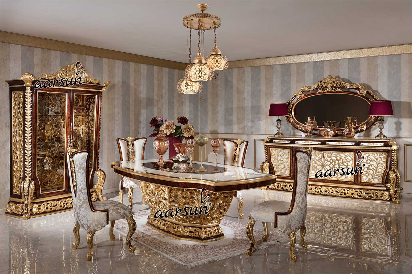 Kolkata Dining Set Royal Furniture DNG-0056C