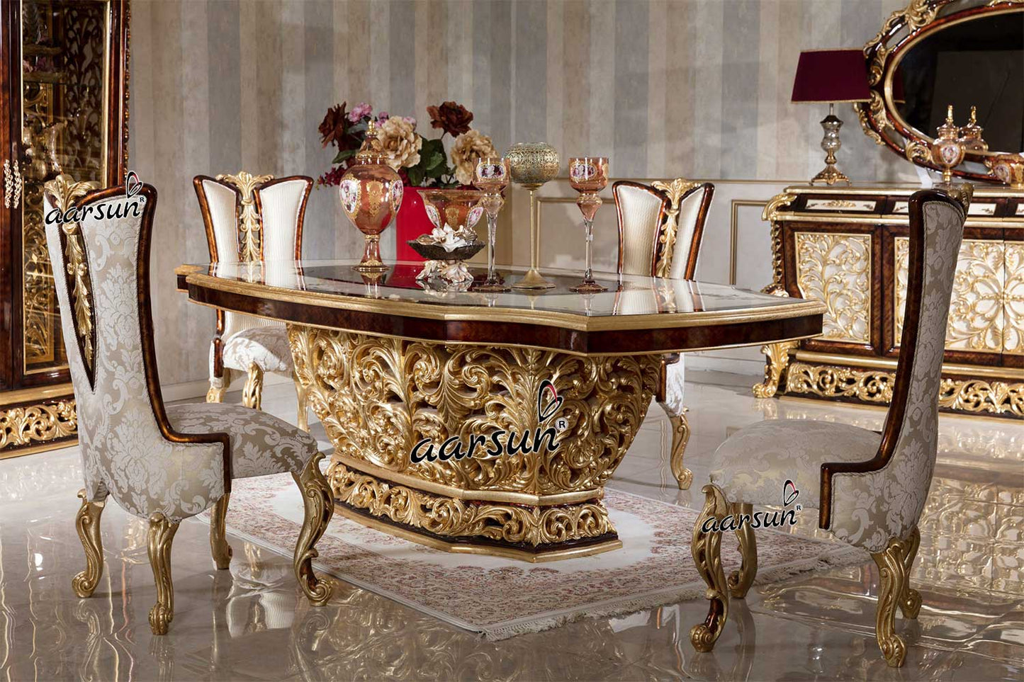 Kolkata Dining Set Royal Furniture DNG-0056C