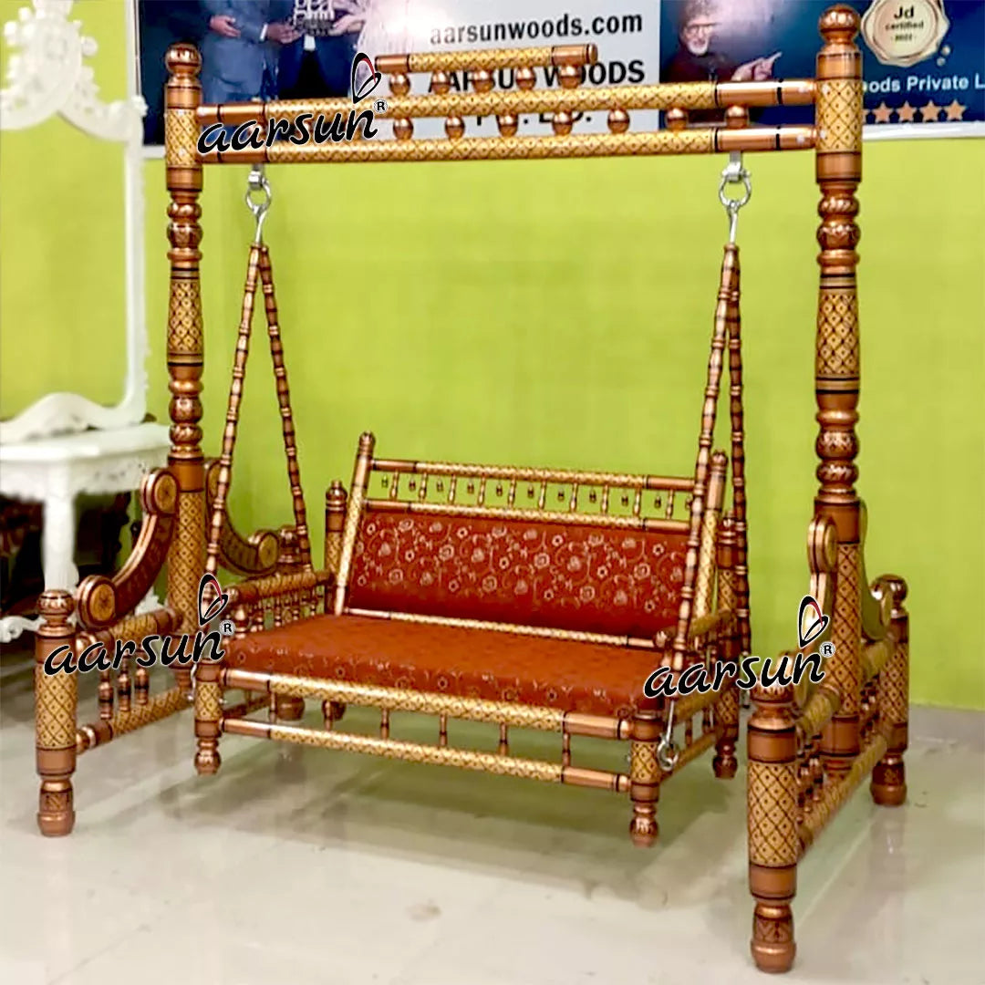 Wooden Sankheda Jhula Indoor SWG-0059