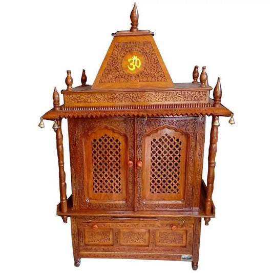 घर का लकड़ी का मंदिर (MNDR-9400)