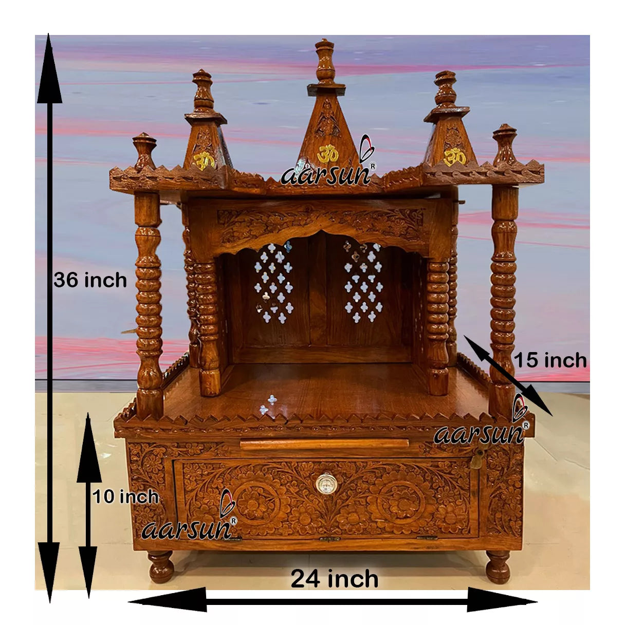 Wooden Temple for Home MNDR-0074