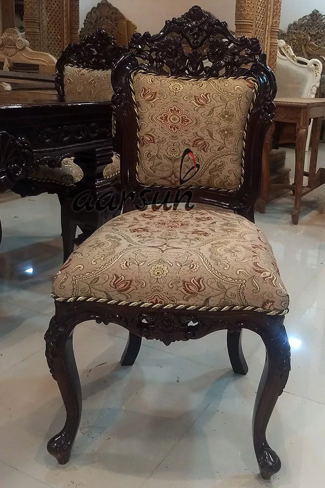 4 Seater Dining Set with Dark Finish YT-153