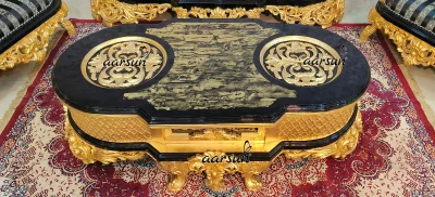 5 Seater on Sofa Set in Gold Deco Paint 2025