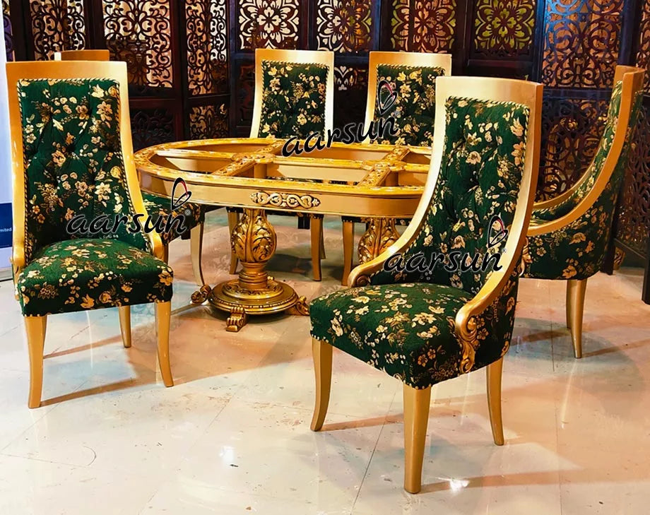 6 Seater Luxury Dinnette Set in Teak Wood