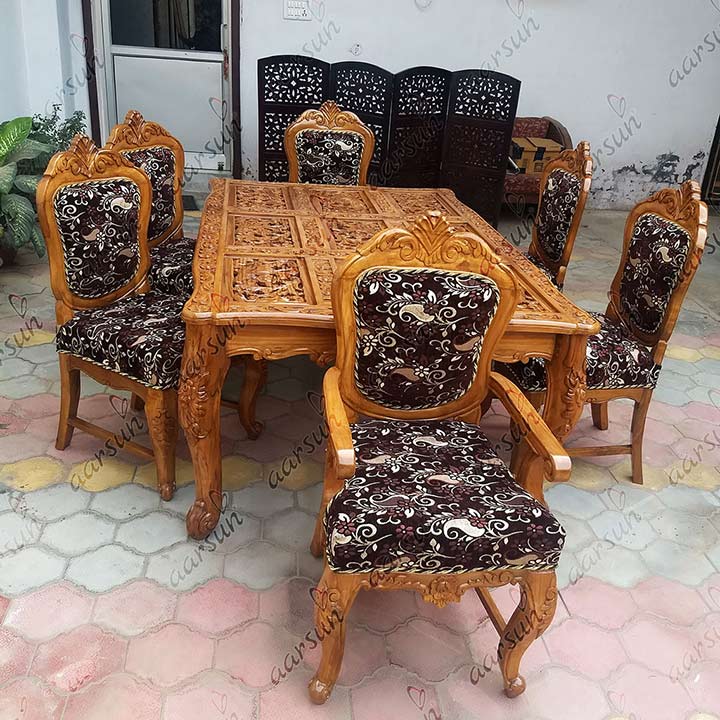 6 Seater Wooden Dining Set YT-138