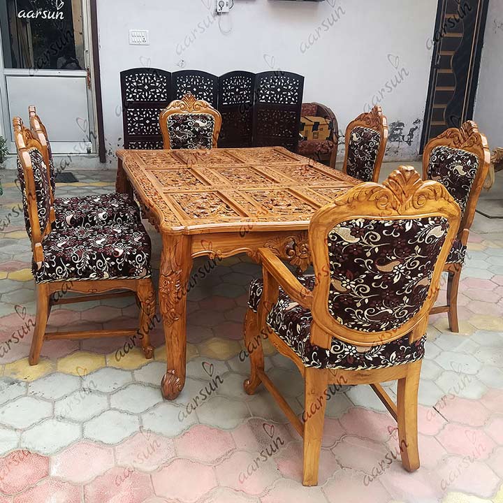 6 Seater Wooden Dining Set YT-138